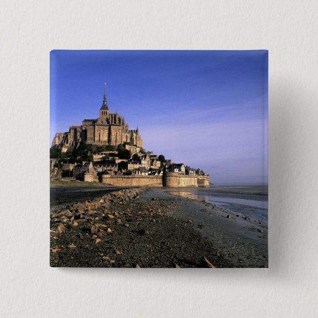 Berömda Le Mont St. Michel ö-fästningen i Knapp (Framsida)