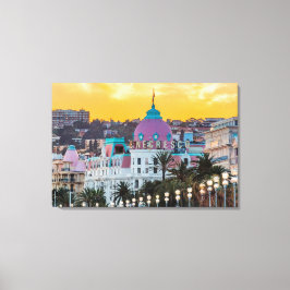 Berömda lyxhotellet Hotel Negresco i Nice Frankrik Canvastryck