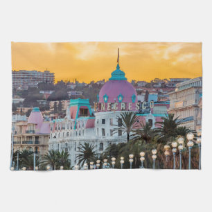 Berömda lyxhotellet Hotel Negresco i Nice Frankrik Kökshandduk