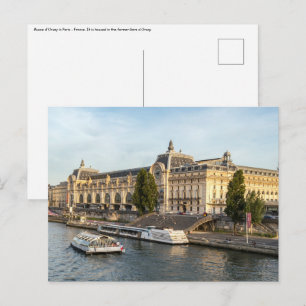 Berömda Musée d'Orsay - Paris, Frankrike, Europa Vykort