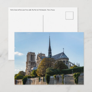 Berömda Notre Dame de Paris-katedralen - Frankrike Vykort