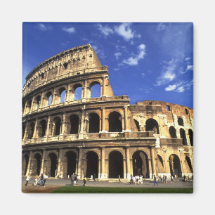 Berömda ruiner av Colosseum i Rom Italien Magnet