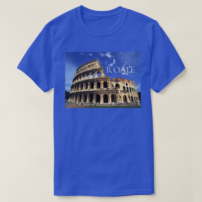 Berömda ruiner av Colosseum | Rom Italien T Shirt (Design framsida)