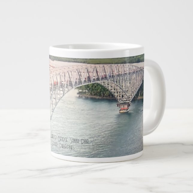 Berömda San Juanico-bron, Filippinerna -  Jumbo Mugg (Framsida höger)