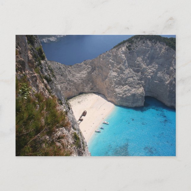 Berömda Smugglers Cove, Zante Vykort (Framsida)
