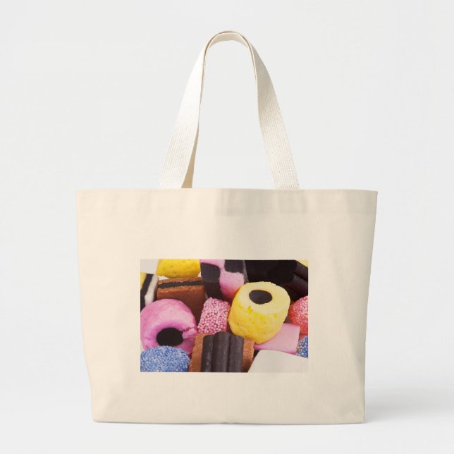 berömda sötsaker av Liquorice Jumbo Tygkasse (Framsidan)