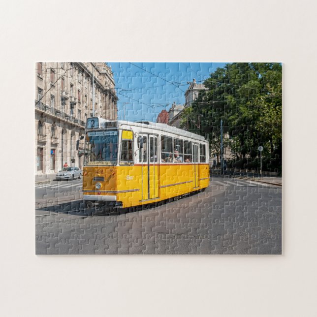 Berömda spårvagn två i Budapest, Ungern Pussel (Horisontell)