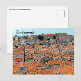 Berömda tak i Dubrovniks gamla stad - Dalmatien, K Vykort