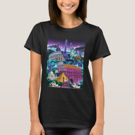Berömda turistattraktioner t shirt