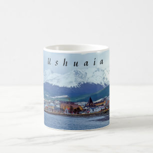 Berömda Ushuaia - Tierra del Fuego, Argentina Kaffemugg