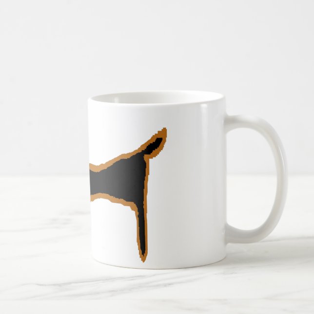 Berömden Black Dachshund Kaffemugg (Höger)