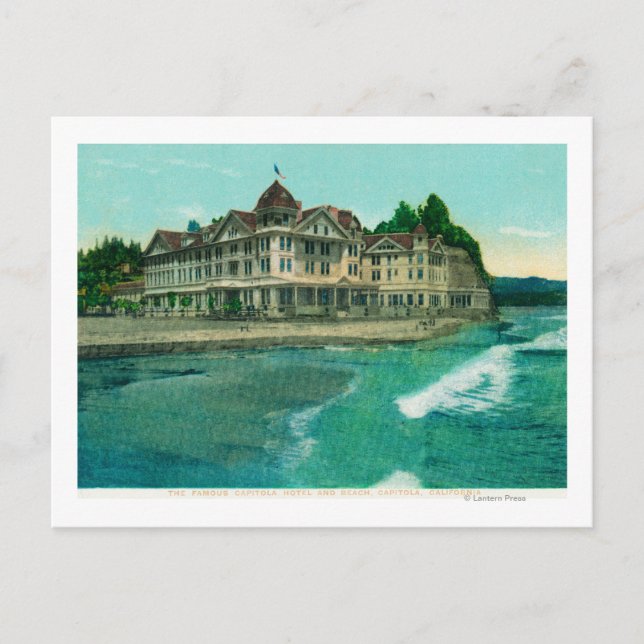 Berömden Capitola Hotel - yttre vy Vykort (Framsida)