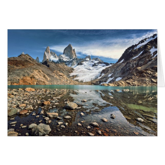 Berömden Fitz Roy Hälsningskort (Framsidan Horizontal)