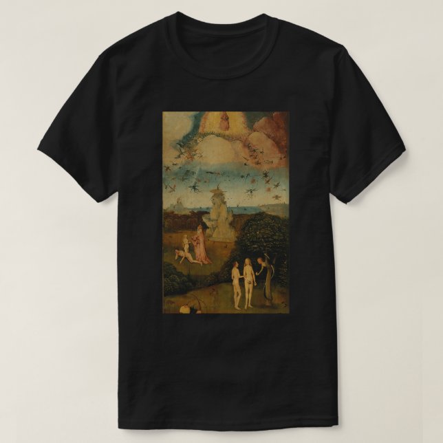 Berömden Haywain Triptych målning av Bosch T Shirt (Design framsida)