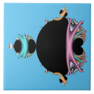 Berömden Mandelbrot Set Kakelplatta