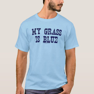 Berömden mitt gräs är blått tee