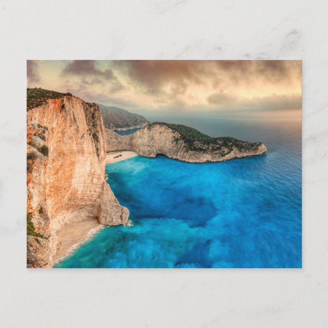 Berömden Navagio (skeppsbrott) på ön Zakynthos Vykort (Framsida)