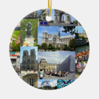 Berömden siktar Paris fotoCollage
