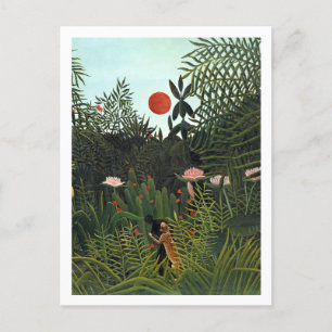 Berömden Virgin Forest, vacker Henri Rousseau Vykort