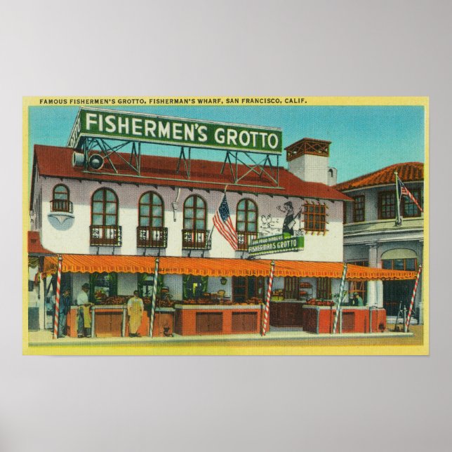 Berömdens fiskares Grotto Bldg Poster (Framsidan)