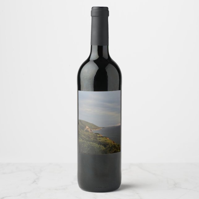 Berömdens kabotspår vinflaska etikett (Framsida)