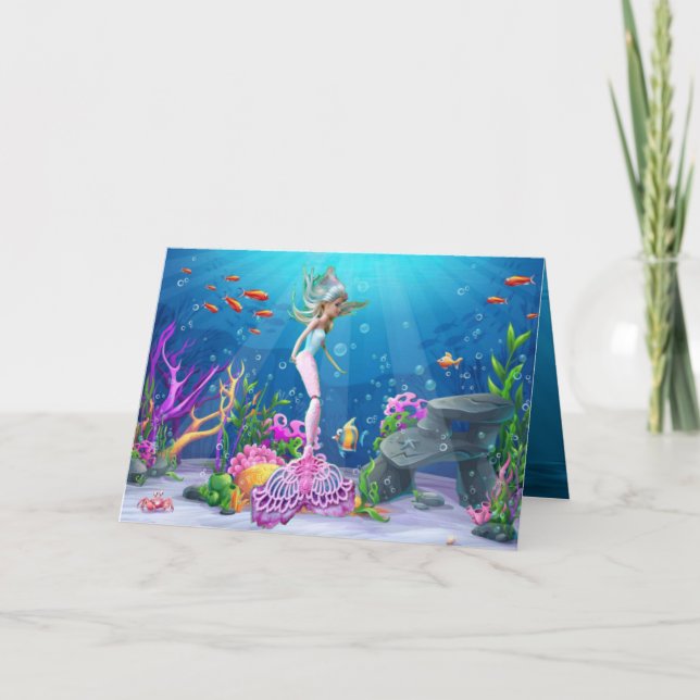 Berömdens Sjöjungfru Kort (Framsida)