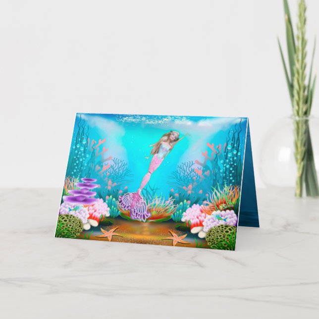 Berömdens Sjöjungfru Kort (Framsida)