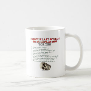 Berömdjumboord i Roleplaying: Överträffa tio Kaffemugg