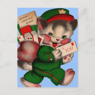 berömvärd e-postkatt som levererar julklapp paket helg vykort