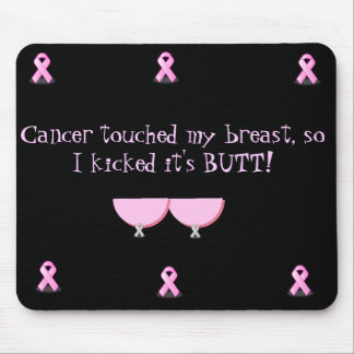 Berörd Mousepad-Cancer mitt bröst ..... Musmatta