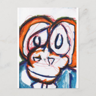 Berörd Simian Vykort