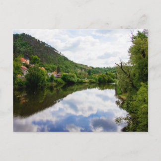 Berounkafloden vid Karlstejn, Tjeckien Vykort