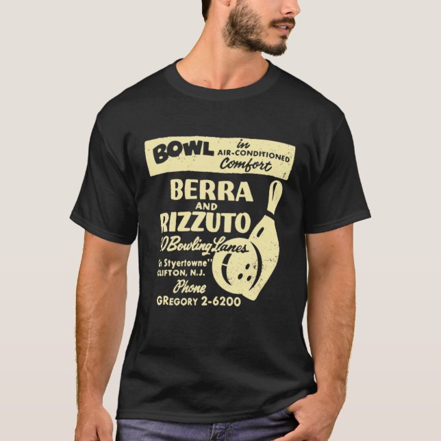 BERRA OCH RIZZUTO BOWLING LANES T SHIRT (Framsida)