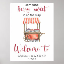 Berries Baby shower Poster