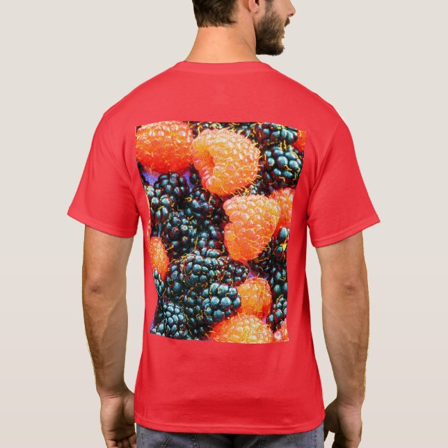 "Berries blandning" Cute Photo. Köp nu T Shirt (Baksida)