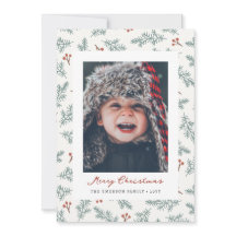 Berries Botaniskt julkort