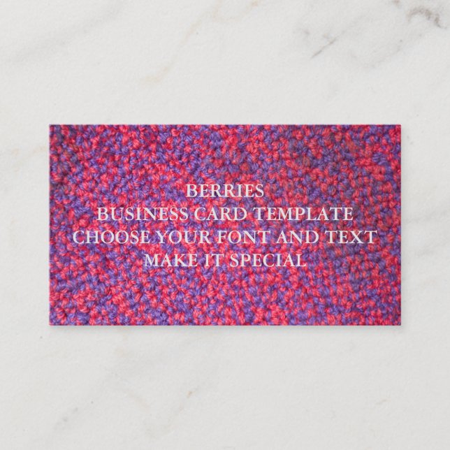 BERRIES BUSINESS CARD-MALL VISITKORT (Framsida)