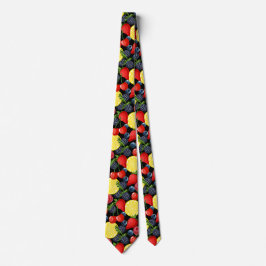 Berries & Citrus Pattern Men’s Necktie Slips