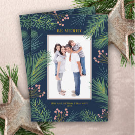 Berries Gräs Photo jul Julkort