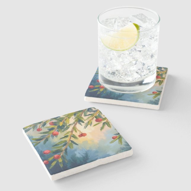 Berries & Greenery | Merry Christmas Stenunderlägg (Sidan)