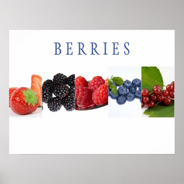 Berries Kitchen Art Poster (Framsidan)