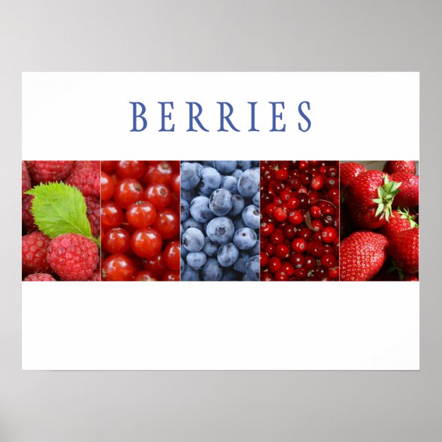 Berries Kitchen Art Poster (Framsidan)