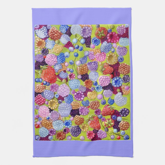 Berries Light American MoJo Kitchen Towel Kökshandduk (Vertikal)