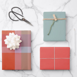 Berries & Mint Wrapping Paper Flat Sheet Set of 3