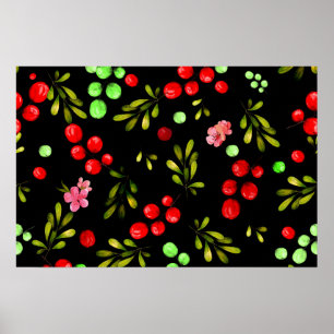 Berries Mönster Poster