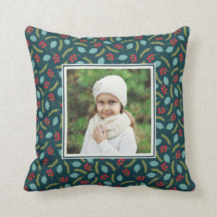 Berries och Gräs Anpassningsbar Photo Pillow Kudde
