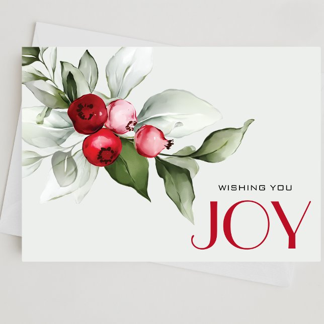 Berries och Grey jul Card Helgkort (Skapare uppladdad)