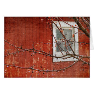 Berries och Red Barn Hälsningskort