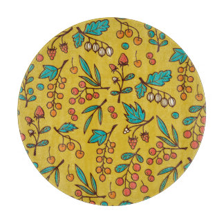 Berries på grenar, sömlös natur mönster.