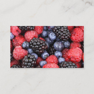 Berries svartbärshallon visitkort